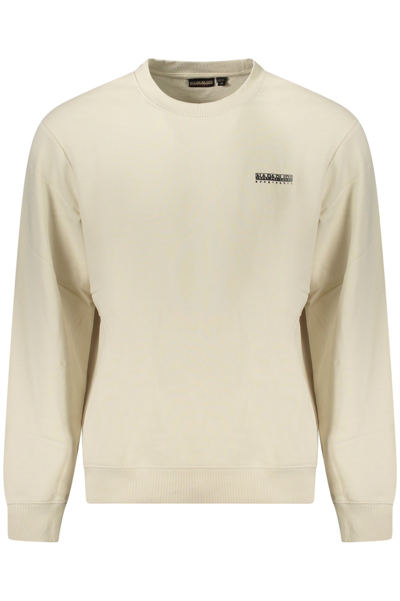 NAPAPIJRI Sweatshirt Herren mit Zip – Beige, lockere Passform für Herbst/Winter Beige