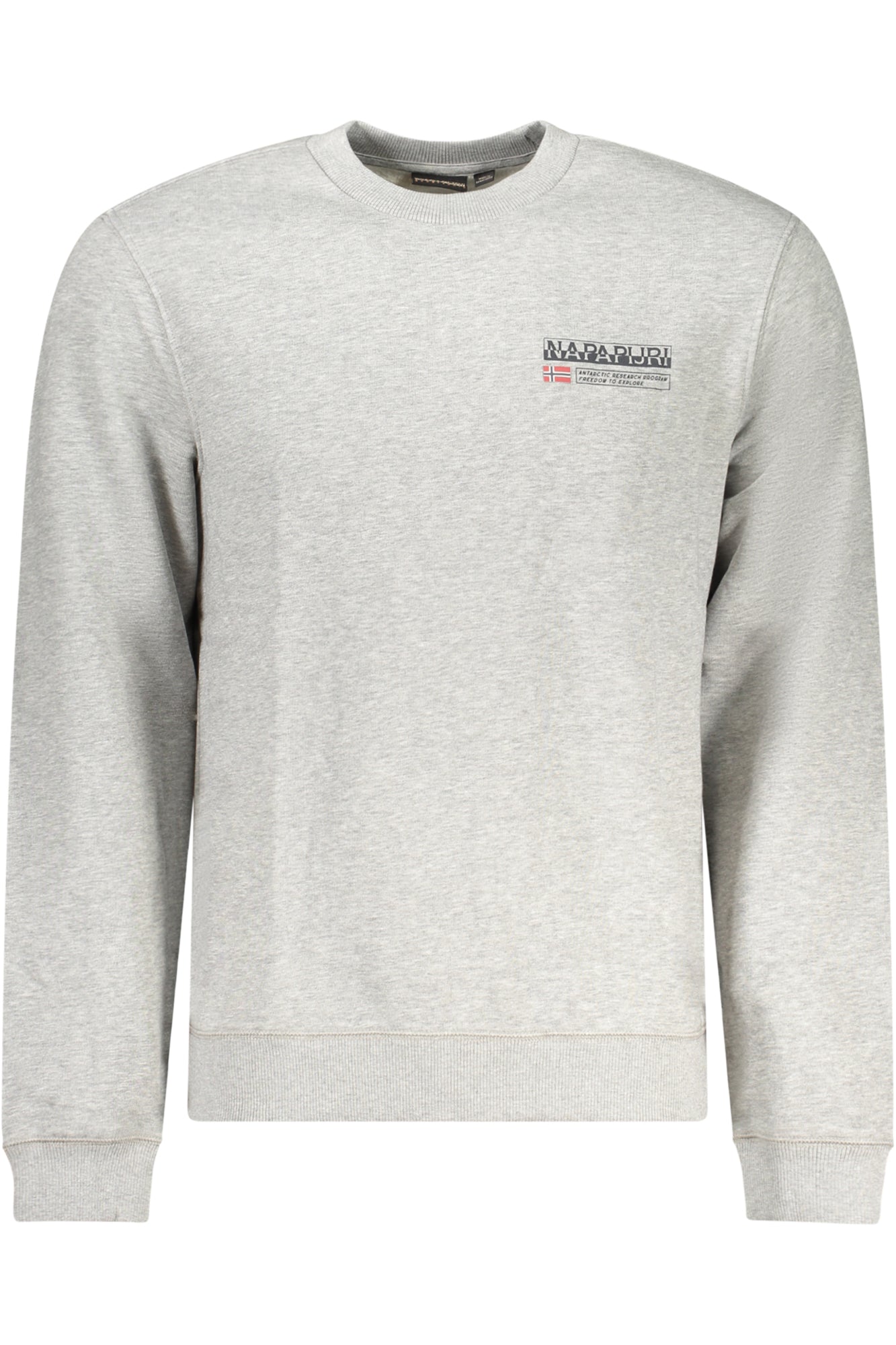 Napapijri Blaues Sweatshirt Für Herren Mit Reissverschluss Grau