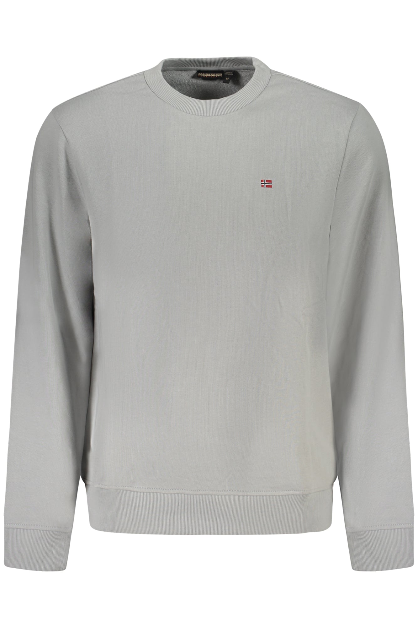 NAPAPIJRI Sweatshirt Herren mit Reißverschluss – Schwarzes Logo-Sweatshirt für Freizeit Grau