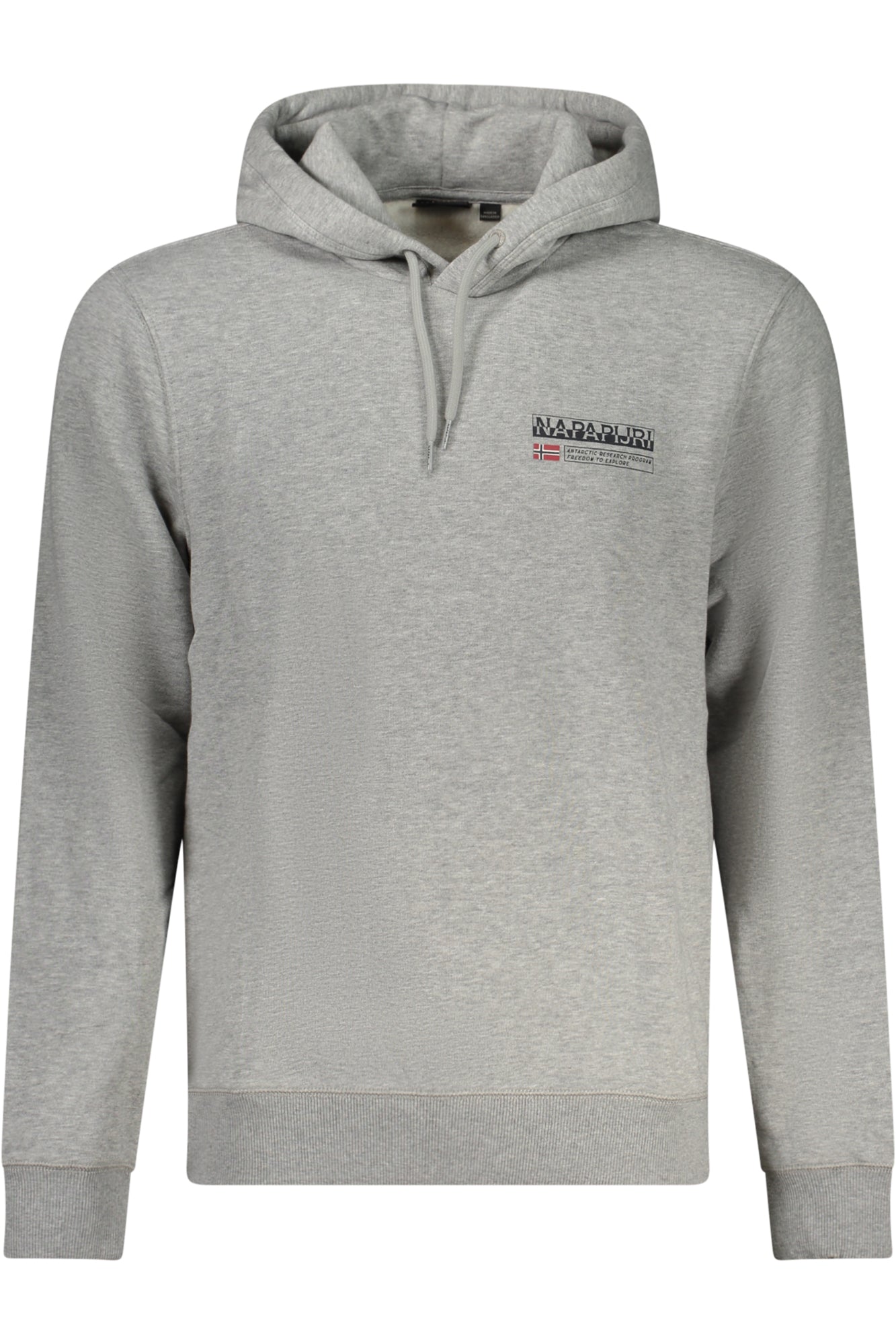Napapijri Schwarzes Herren-Sweatshirt Mit Reissverschluss Grau