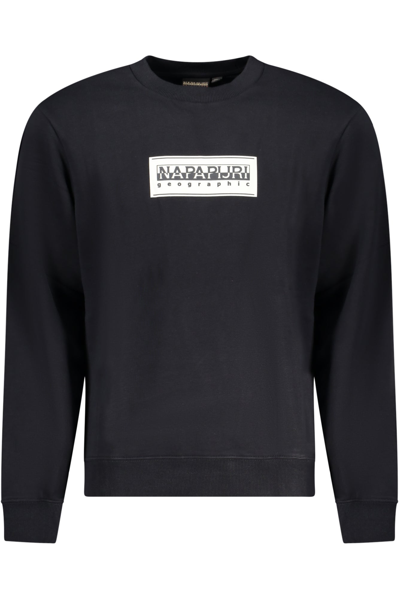 Napapijri Schwarzes Herren-Sweatshirt Mit Reissverschluss Schwarz