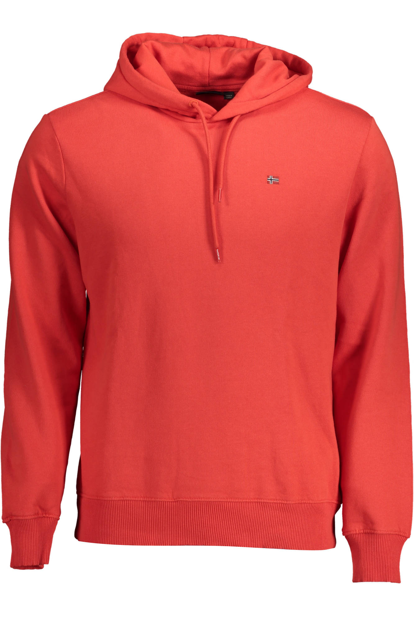 NAPAPIJRI Sweatshirt Herren Schwarz – Kapuzenpullover aus Bio-Baumwolle Rot