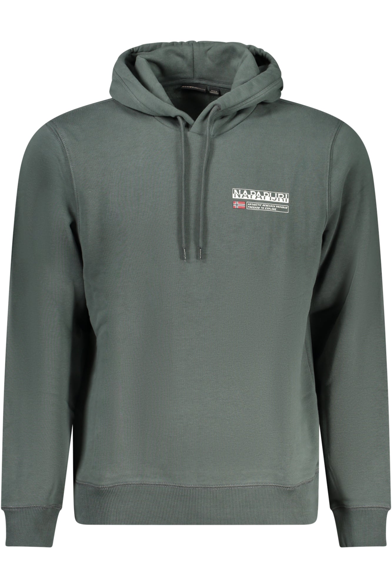 Napapijri Schwarzes Herren-Sweatshirt Mit Reissverschluss Grün