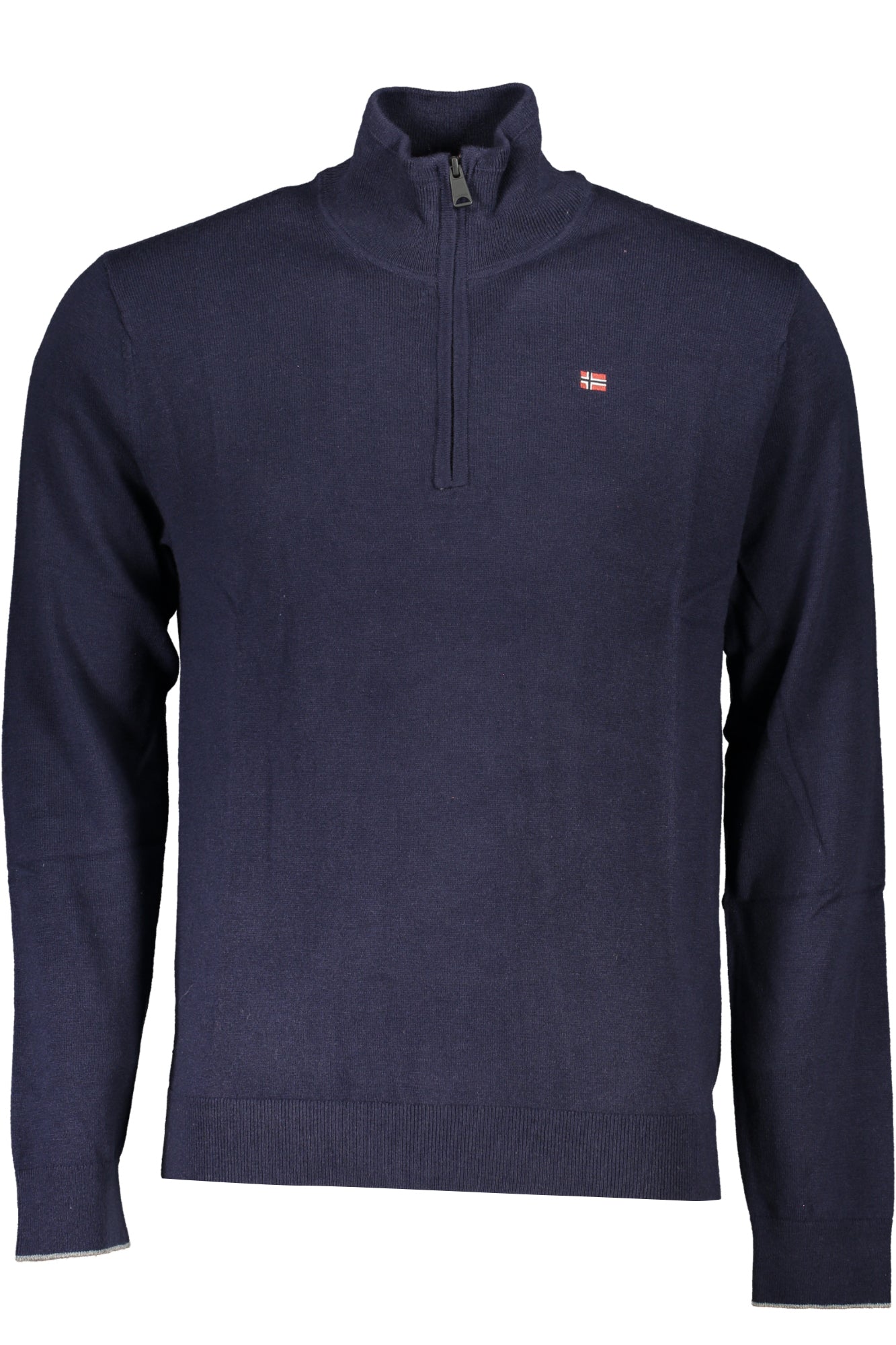 NAPAPIJRI Herrenpullover – Blauer Winterpullover mit Halbreißverschluss | soulluna.de Blau