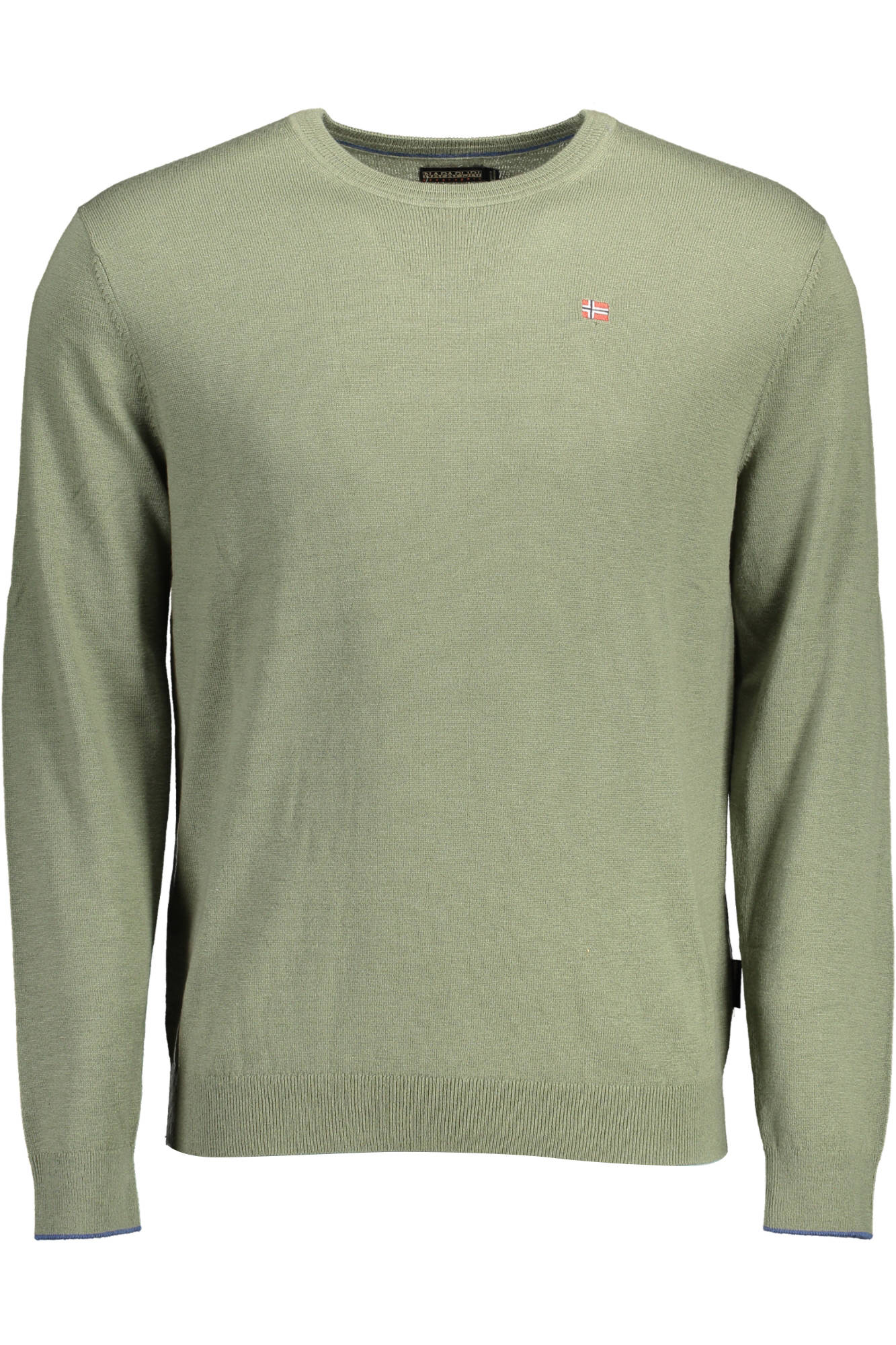 NAPAPIJRI Pullover Herren – Blauer Wollpullover mit Logo-Stickerei für Herbst/Winter Grün