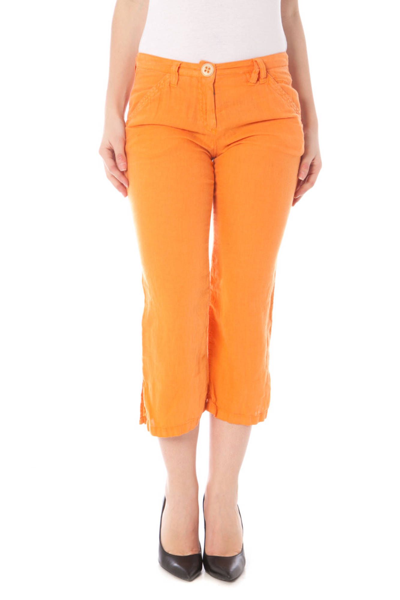 Napapijri Pinocchietto-Hose Damen – Leinenhose für Frühjahr/Sommer | soulluna.de Orange