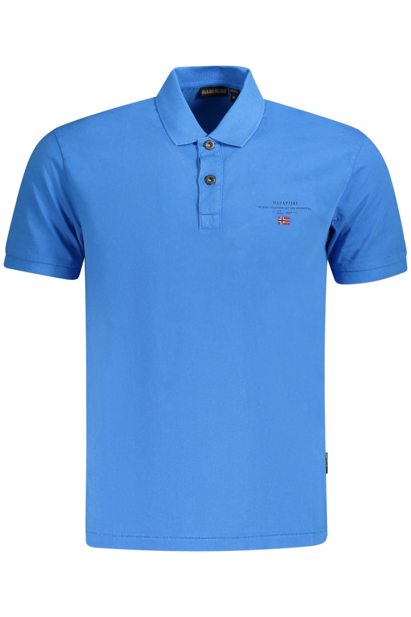 NAPAPIJRI Poloshirt Herren Kurzarm Orange – Klassisches Baumwoll-Shirt für Frühjahr/Sommer Blau