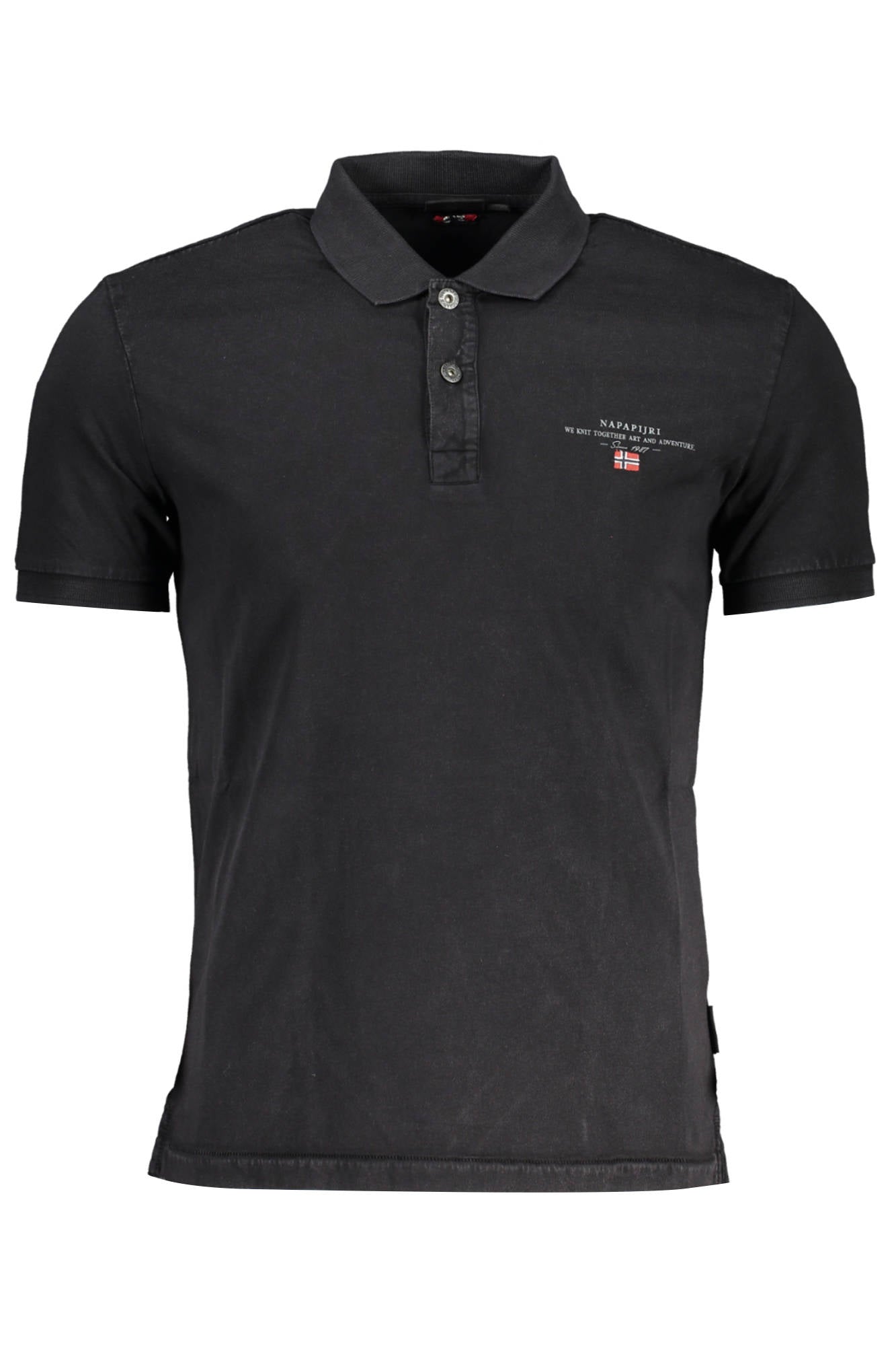 NAPAPIJRI Polo Kurzarm Herren Schwarz – Klassisches Poloshirt aus Baumwolle Schwarz