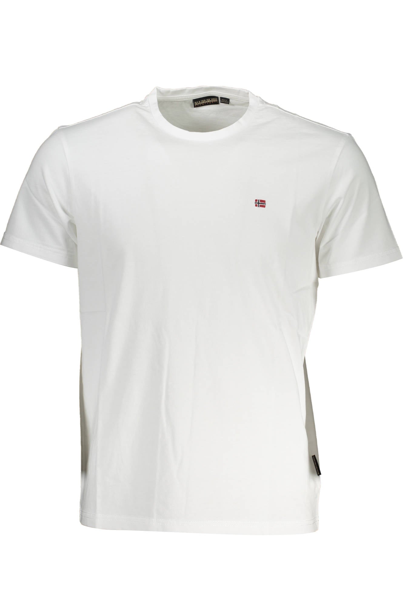NAPAPIJRI Kurzarm-T-Shirt Herren Weiss – Baumwoll-Qualität mit Logo-Stickerei Weiß