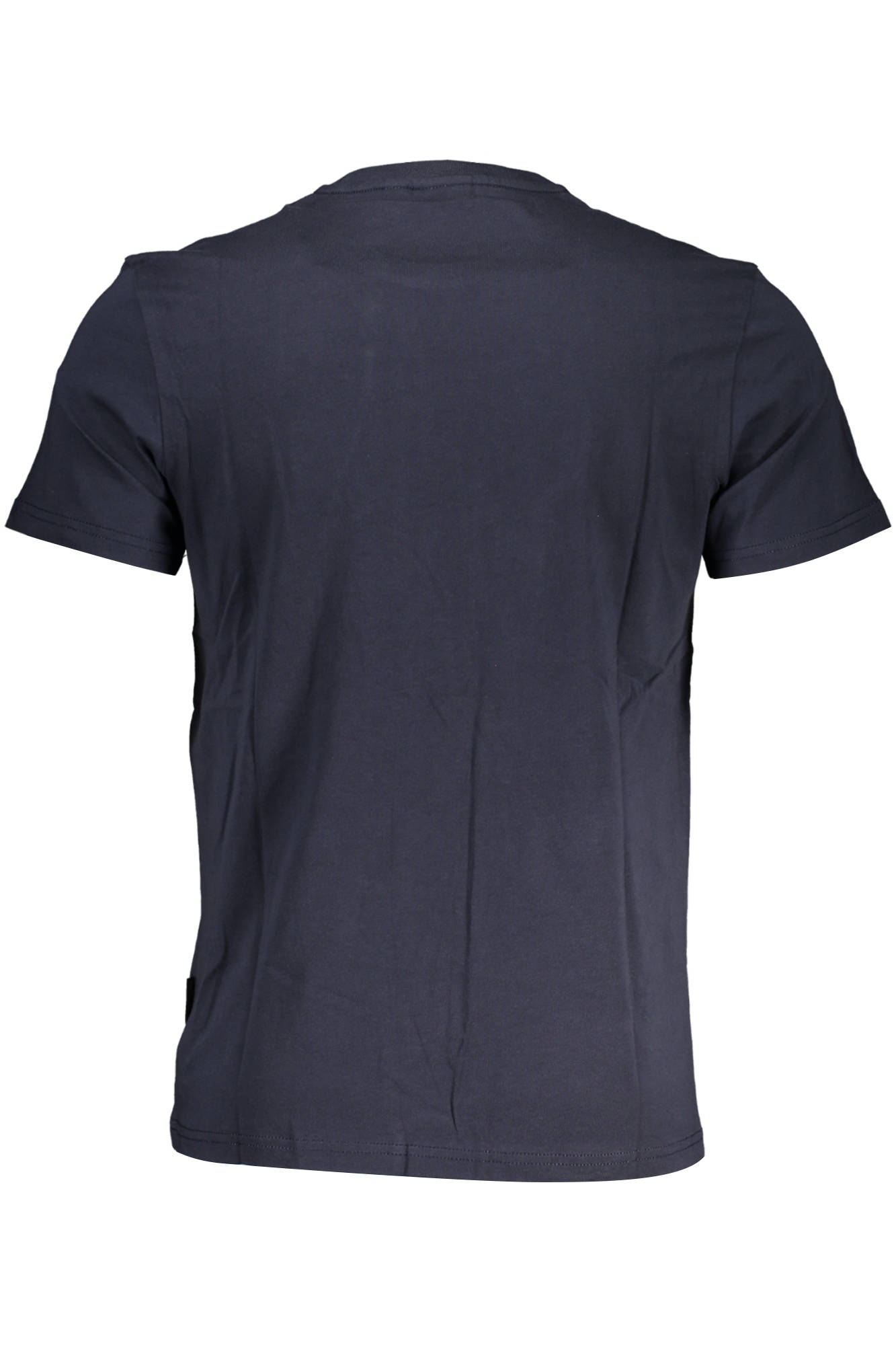 NAPAPIJRI Kurzarm-T-Shirt Herren Blau – Baumwolle mit Logo-Stickerei Blau
