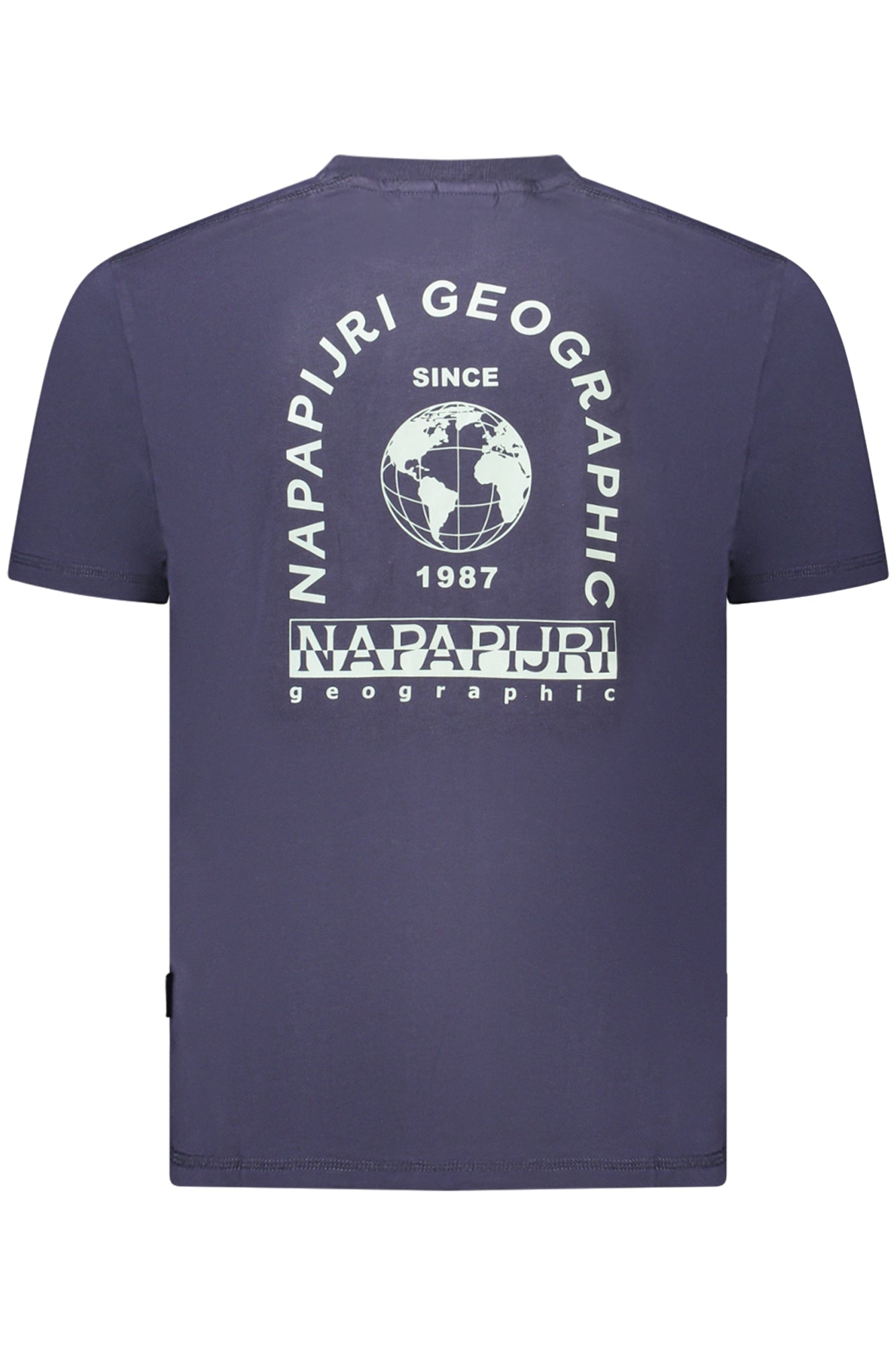 Napapijri Kurzarm-T-Shirt Herren Weiss Blau