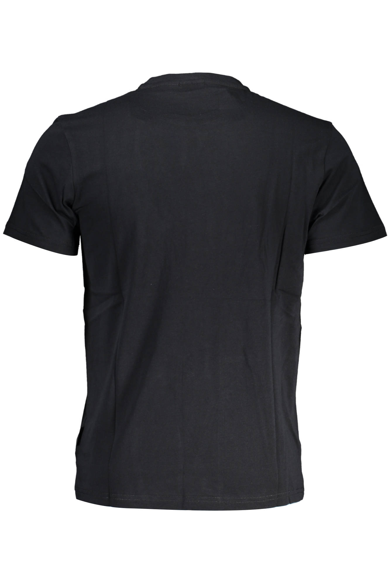 Napapijri Kurzarm-T-Shirt Herren Schwarz – Logo-Stickerei aus Baumwolle Schwarz
