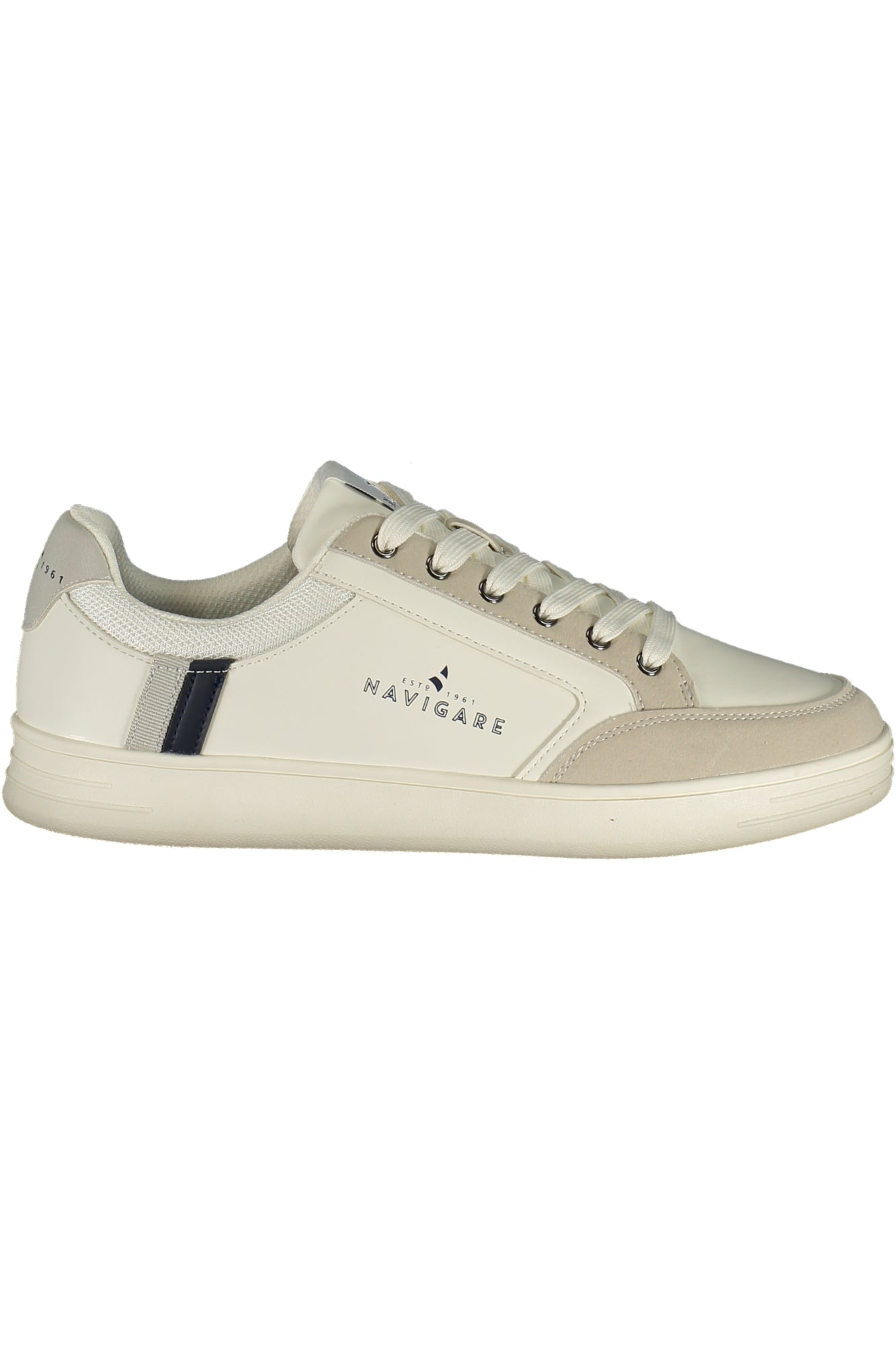 NAVIGARE NAVIGATE Sneaker Herren – Blaue Sportschuhe mit herausnehmbarem Fußbett Weiß