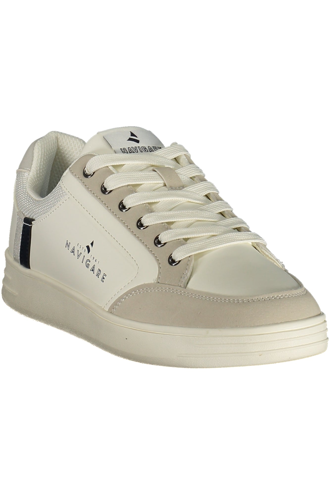 NAVIGARE NAVIGATE Sneaker Herren – Blaue Sportschuhe mit herausnehmbarem Fußbett Weiß
