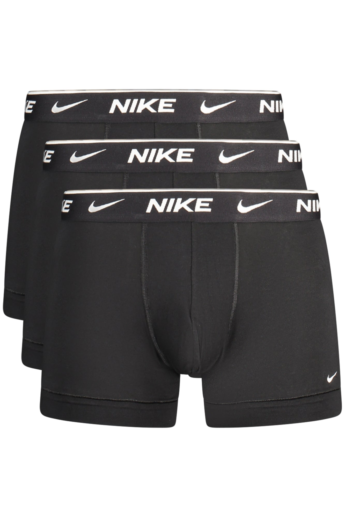 NIKE Herren-Boxershorts 3er-Pack schwarz – Elastischer Baumwoll-Bund | soulluna Schwarz