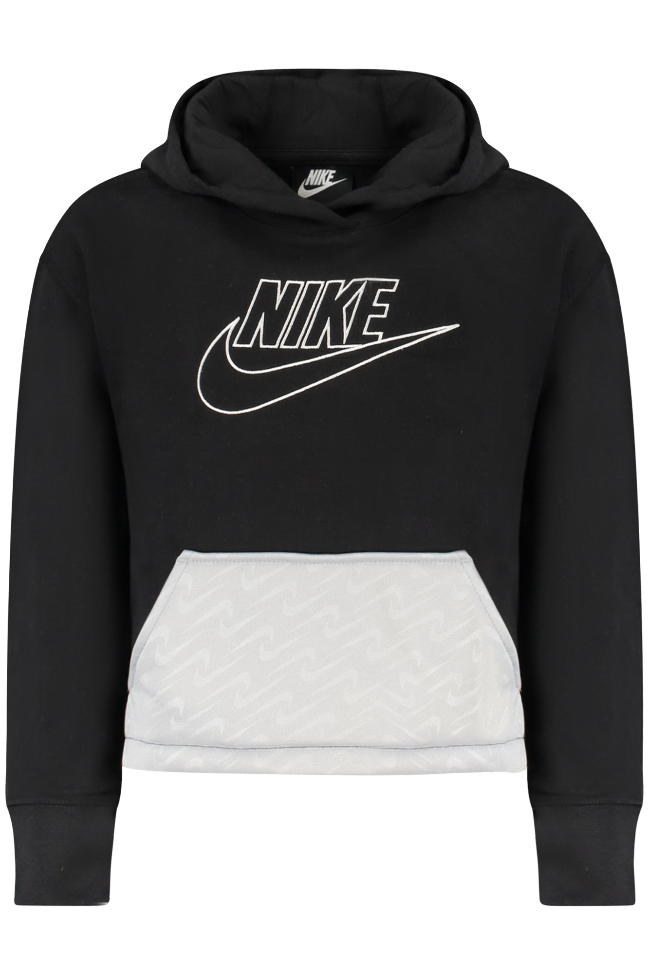 Nike Sweatshirt Mädchen – Kapuzenpullover mit Reißverschluss für Herbst/Winter Schwarz