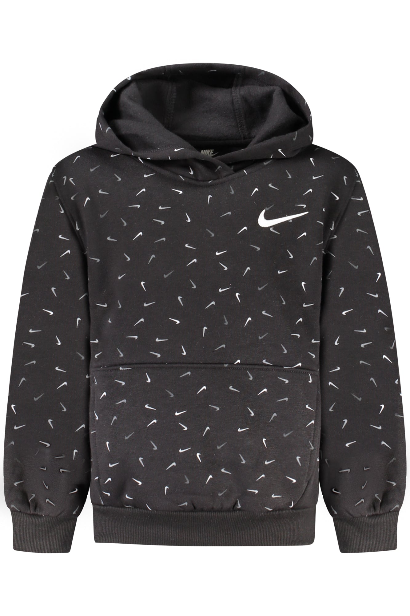 Nike Kinder-Sweatshirt Mädchen – Schwarzer Hoodie mit Reißverschluss für Herbst/Winter Schwarz
