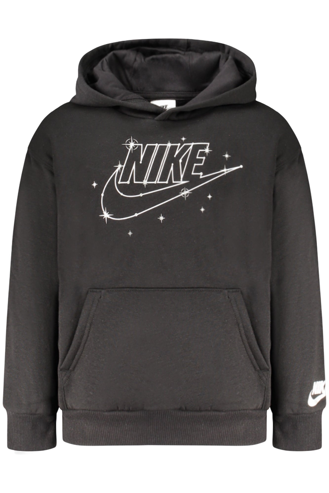Nike Sweatshirt Kinder – Schwarzer Hoodie mit Reißverschluss für Jungen Schwarz