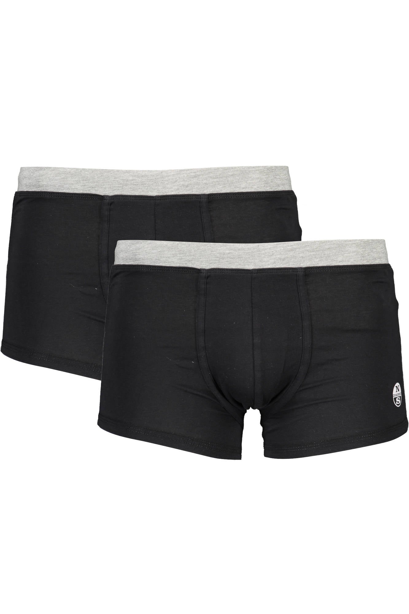 NORTH SAILS Boxershorts Herren – Schwarzer Boxer Doppelpack mit Logo Schwarz
