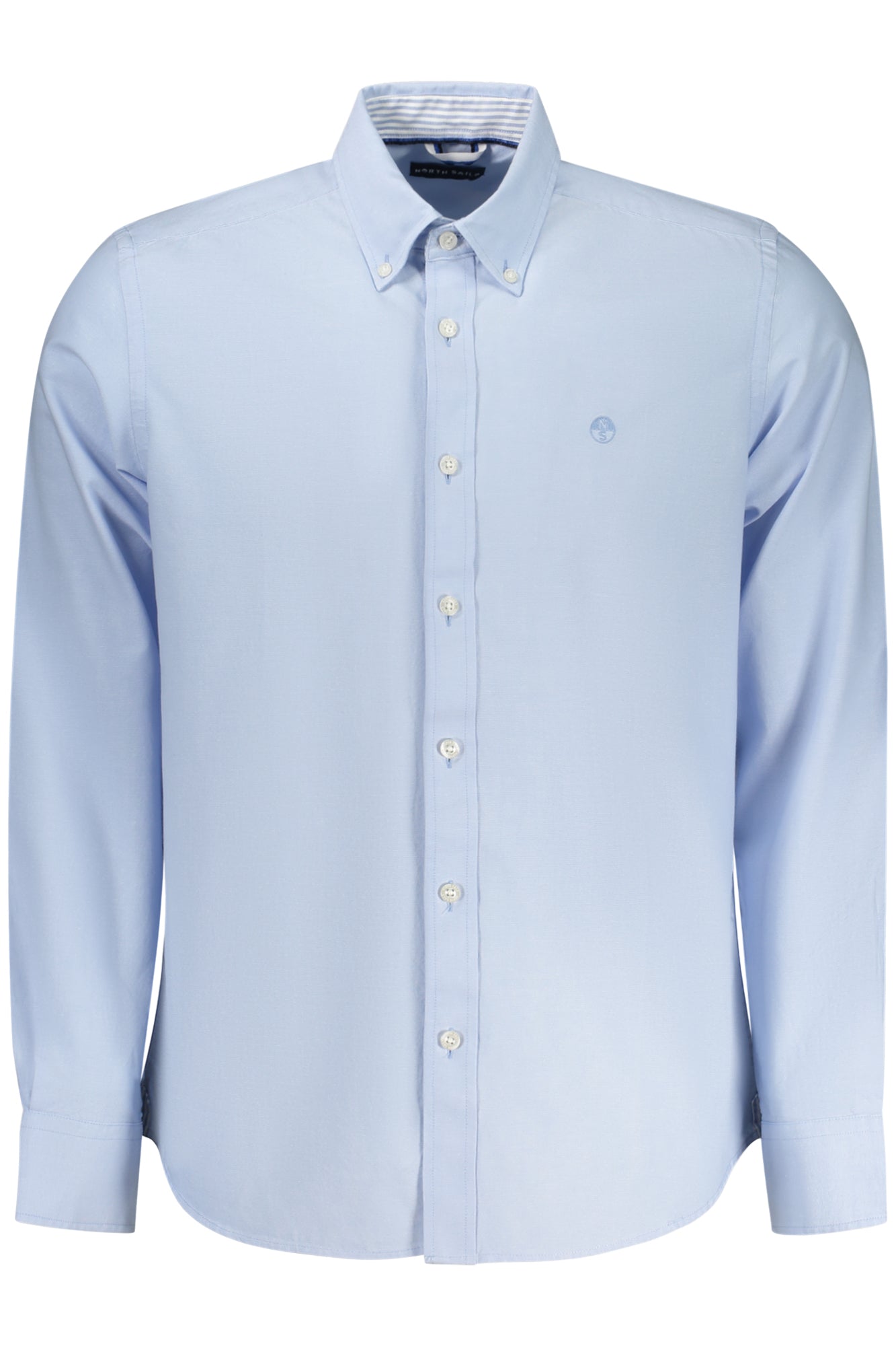 NORTH SAILS Herren Langarmhemd Weiss – Ocean Positive Hemd aus 100% Baumwolle Hellblau