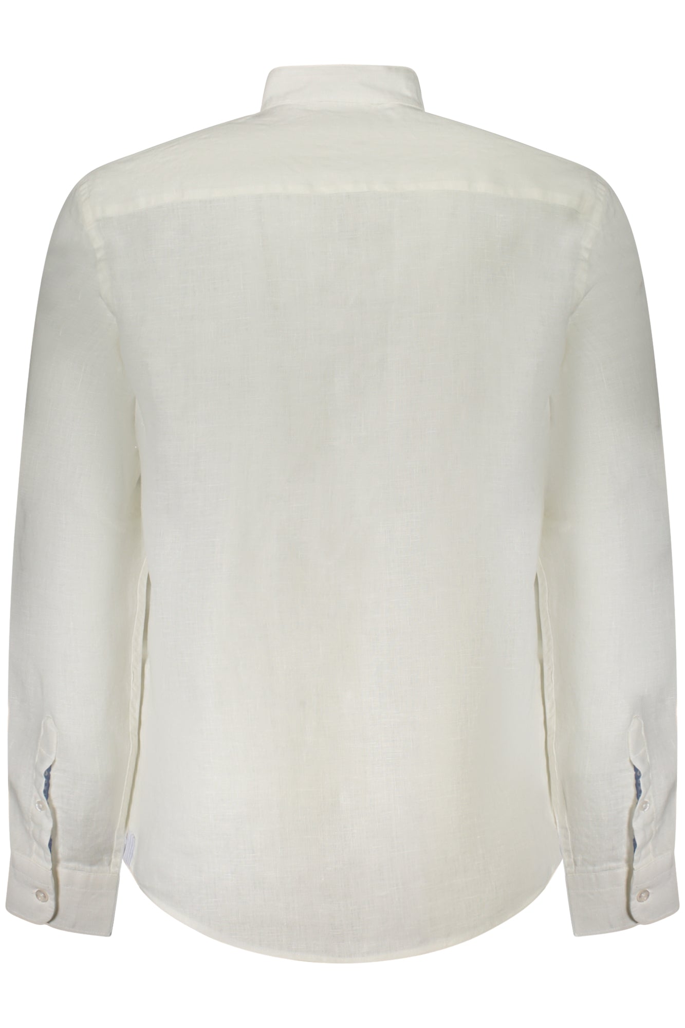 NORTH SAILS Langarmshirt Herren Weiss – Koreanischer Kragen aus 100% Lino Weiß
