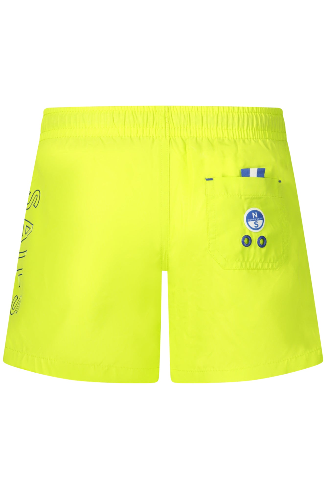 NORTH SAILS Badeboxer Junge – Gelbe Unterseite, Ocean Positive Blau