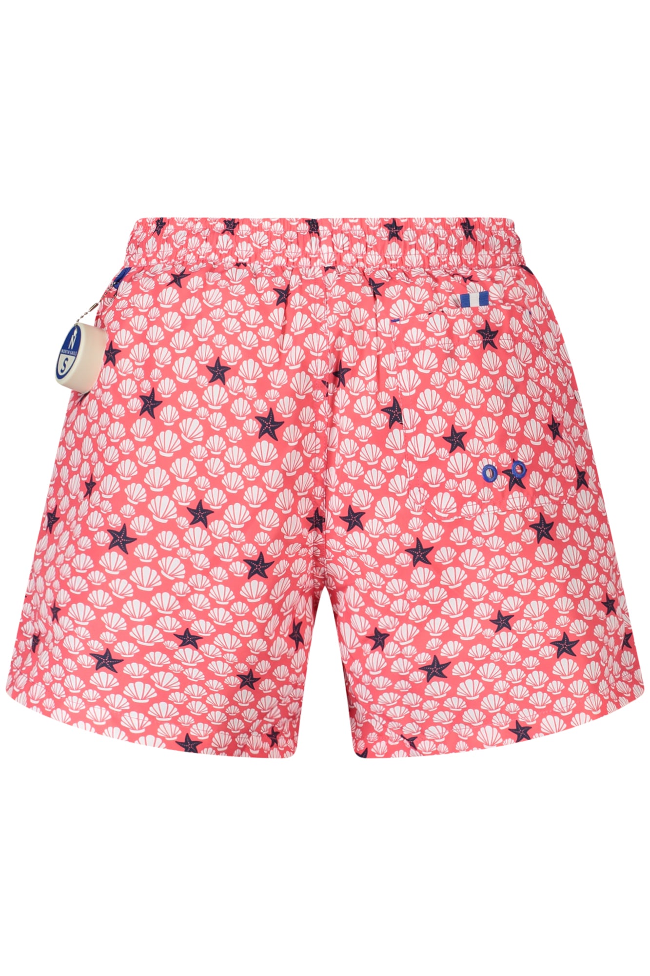 NORTH SAILS Badeanzug Herren Unten Blau – Badeboxershorts mit Ocean Positive Rot