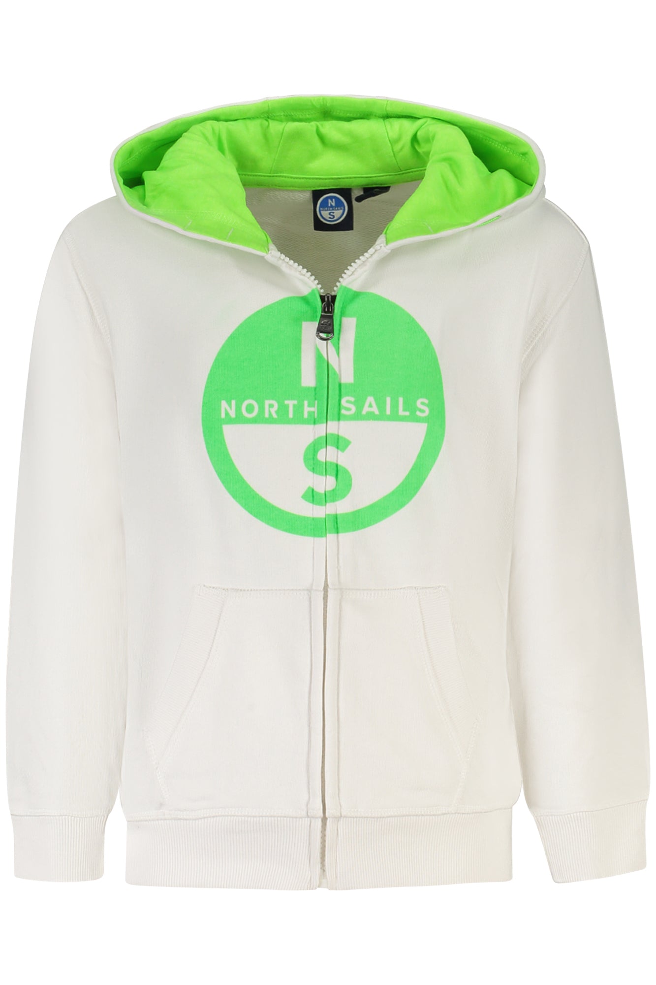 NORTH SAILS Kinder-Sweatshirt mit Kapuze & Reißverschluss – Blau für Jungen Weiß