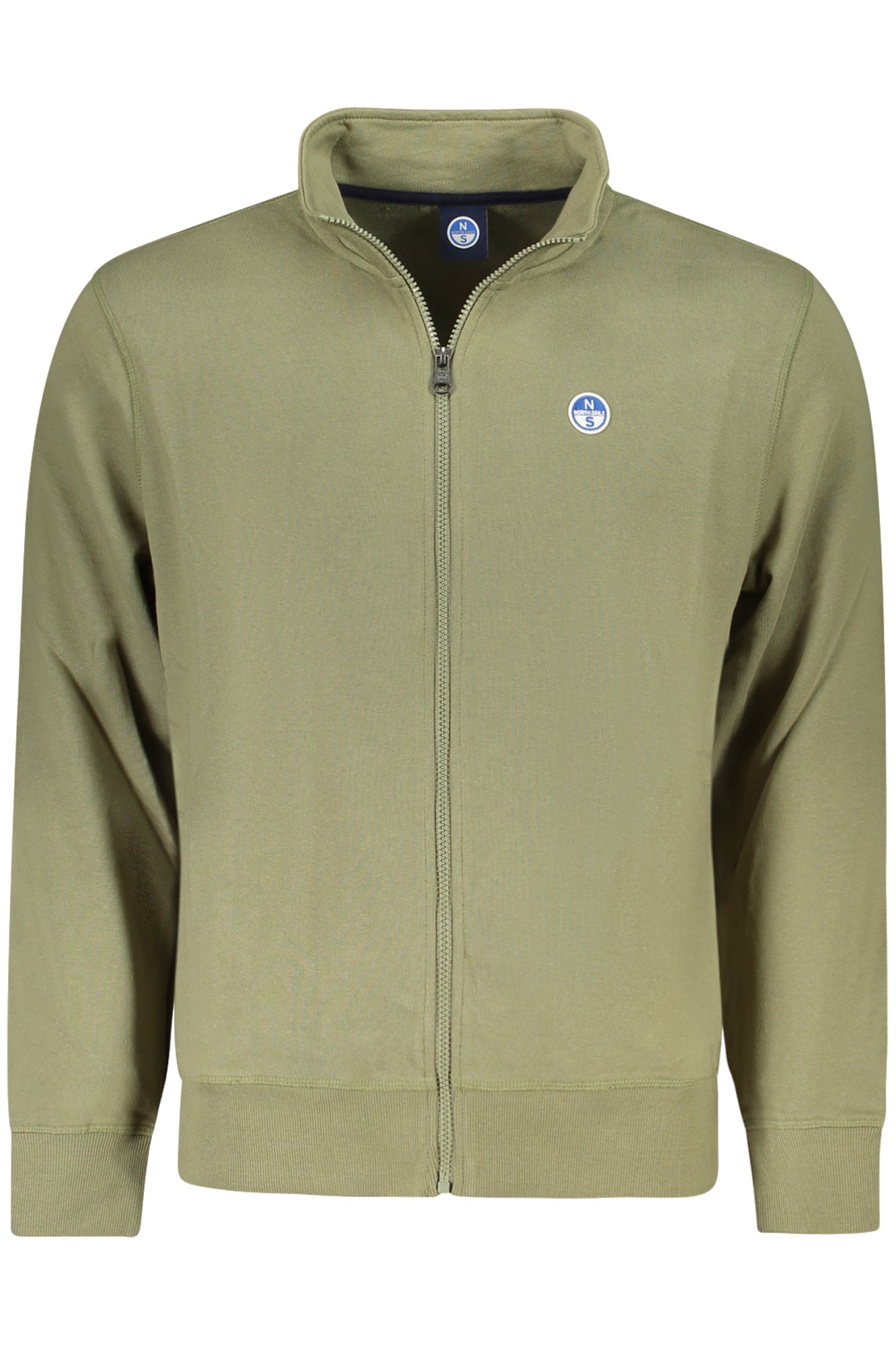 NORTH SAILS Herren-Sweatshirt mit Reißverschluss Blau – Langarm mit Logo-Applikation Grün
