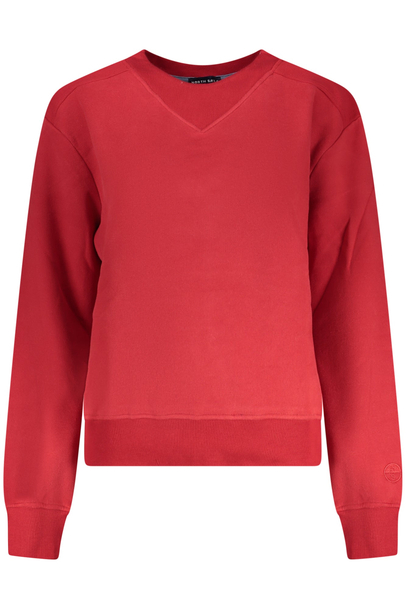 NORTH SAILS Damen Sweatshirt mit Reißverschluss – Rotes Langarmshirt aus Italien Rot