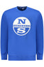 NORTH SAILS Sweatshirt Herren mit Zip – Blau, gebürstet aus ägyptischer Baumwolle Blau