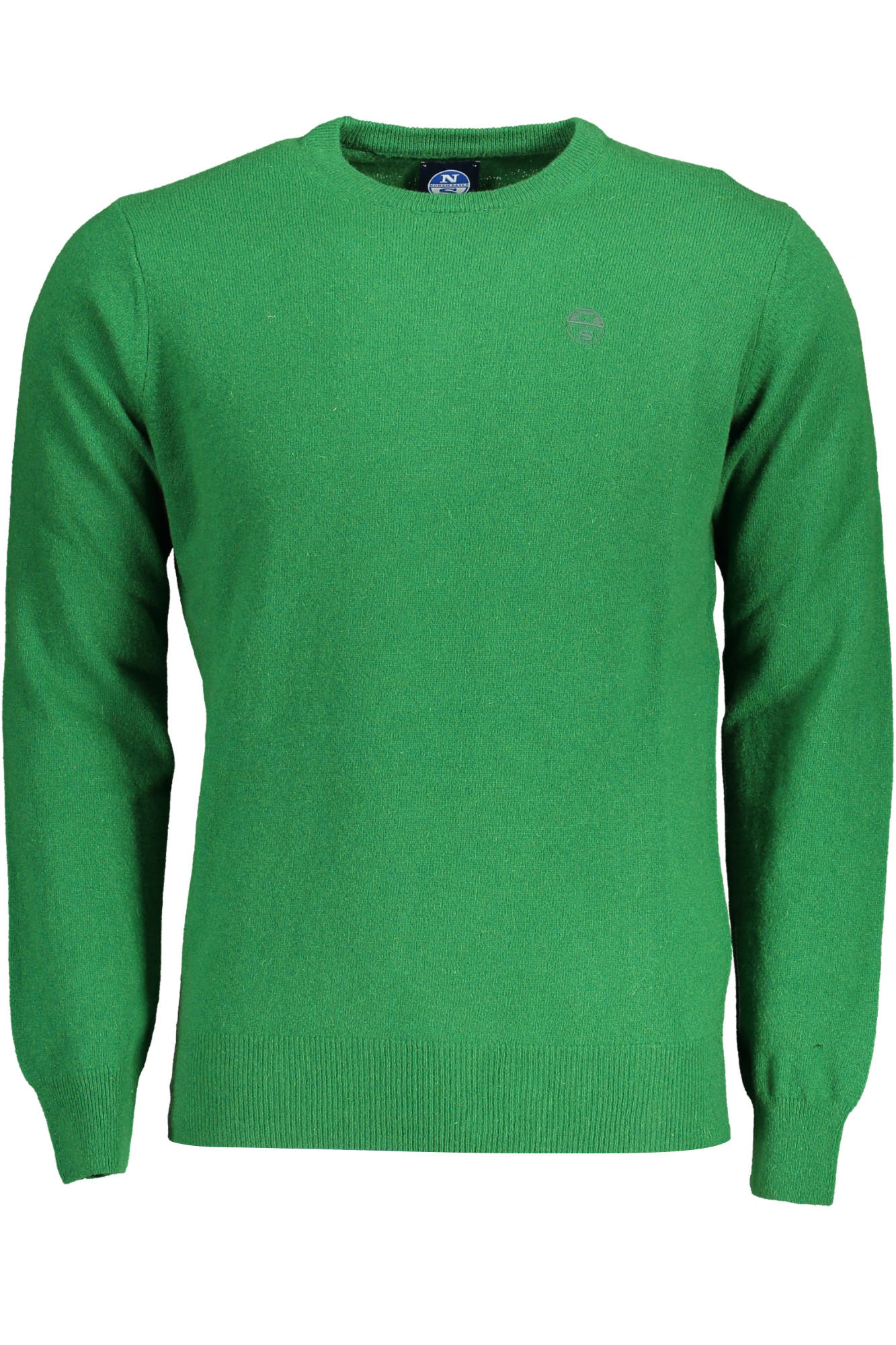 NORTH SAILS Pullover Herren Grün – Langärmliger Rundhalspullover mit Stickerei Grün