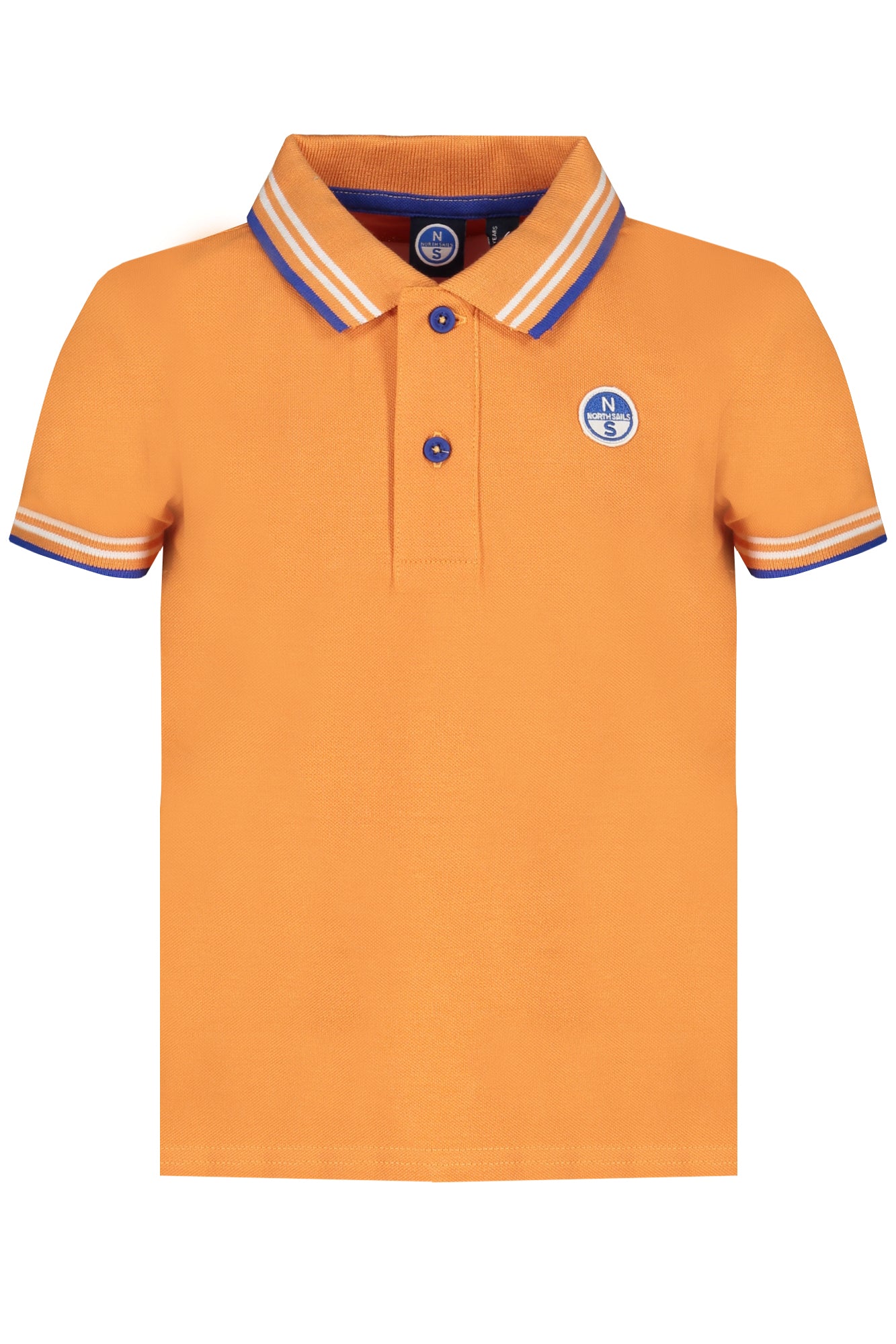NORTH SAILS Poloshirt Jungen – Kurzärmlig aus Bio-Baumwolle mit Logo-Applikation Orange