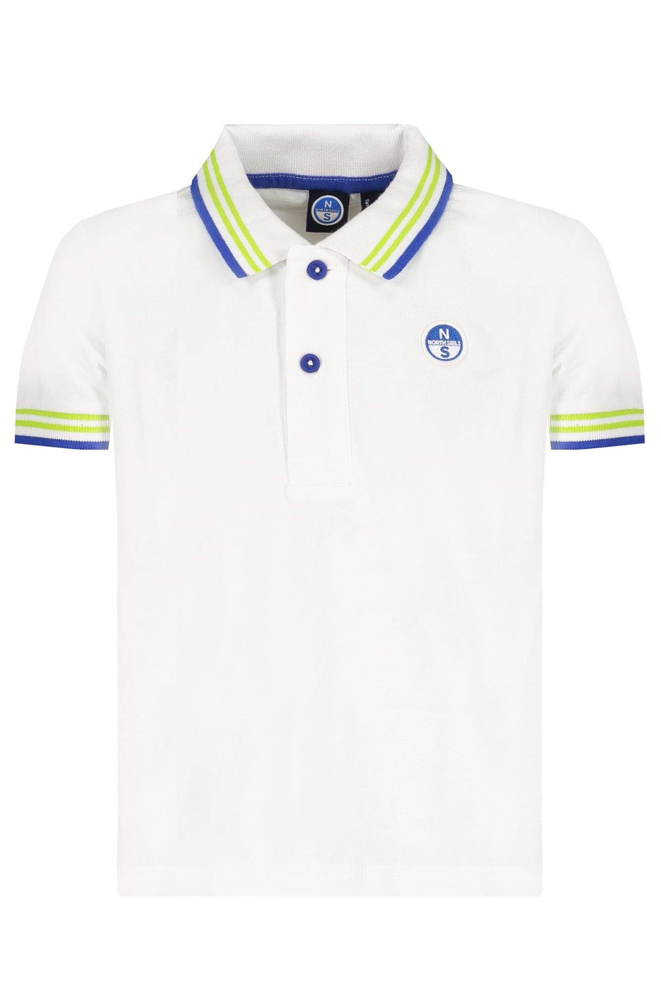 NORTH SAILS Poloshirt Jungen – Kurzärmlig aus Bio-Baumwolle mit Logo-Applikation Weiß