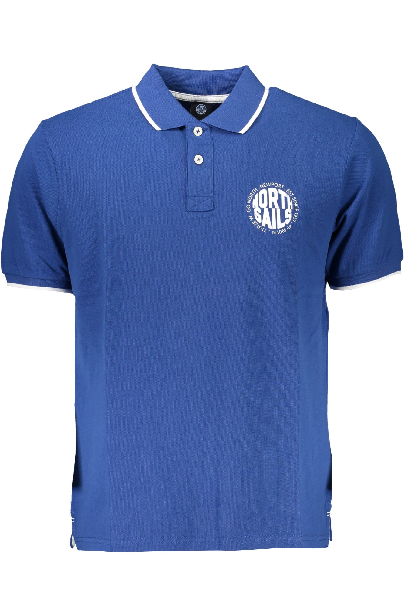 NORTH SAILS Poloshirt Herren – Kurzärmliges Polohemd aus 100% Baumwolle Blau