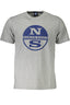 NORTH SAILS Kurzarm-T-Shirt Herren Grau – Logo-Print aus Baumwolle | soulluna.de Grau