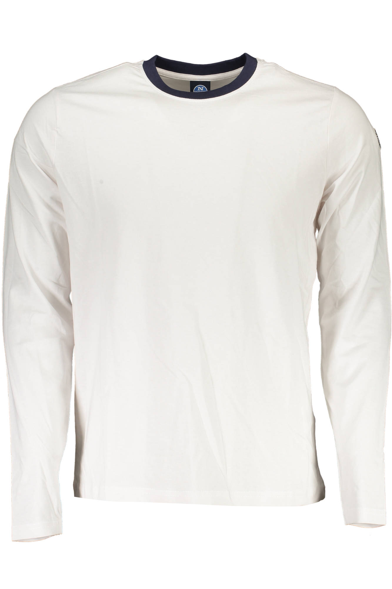 NORTH SAILS Langarm-T-Shirt Herren Weiss – Klassisches Baumwoll-Shirt mit Logo Weiß