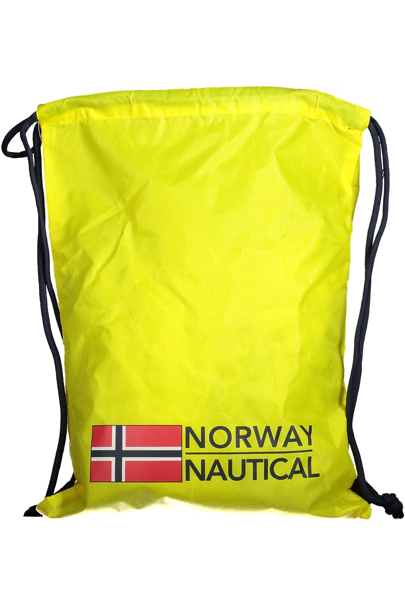 NORWAY 1963 Unisex Blau Tasche Damen – Kordelzugverschluss & Schultergurt aus Seil Gelb