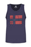NORWAY 1963 Tanktop Herren – Blaues Baumwoll-Shirt für Sommer Blau