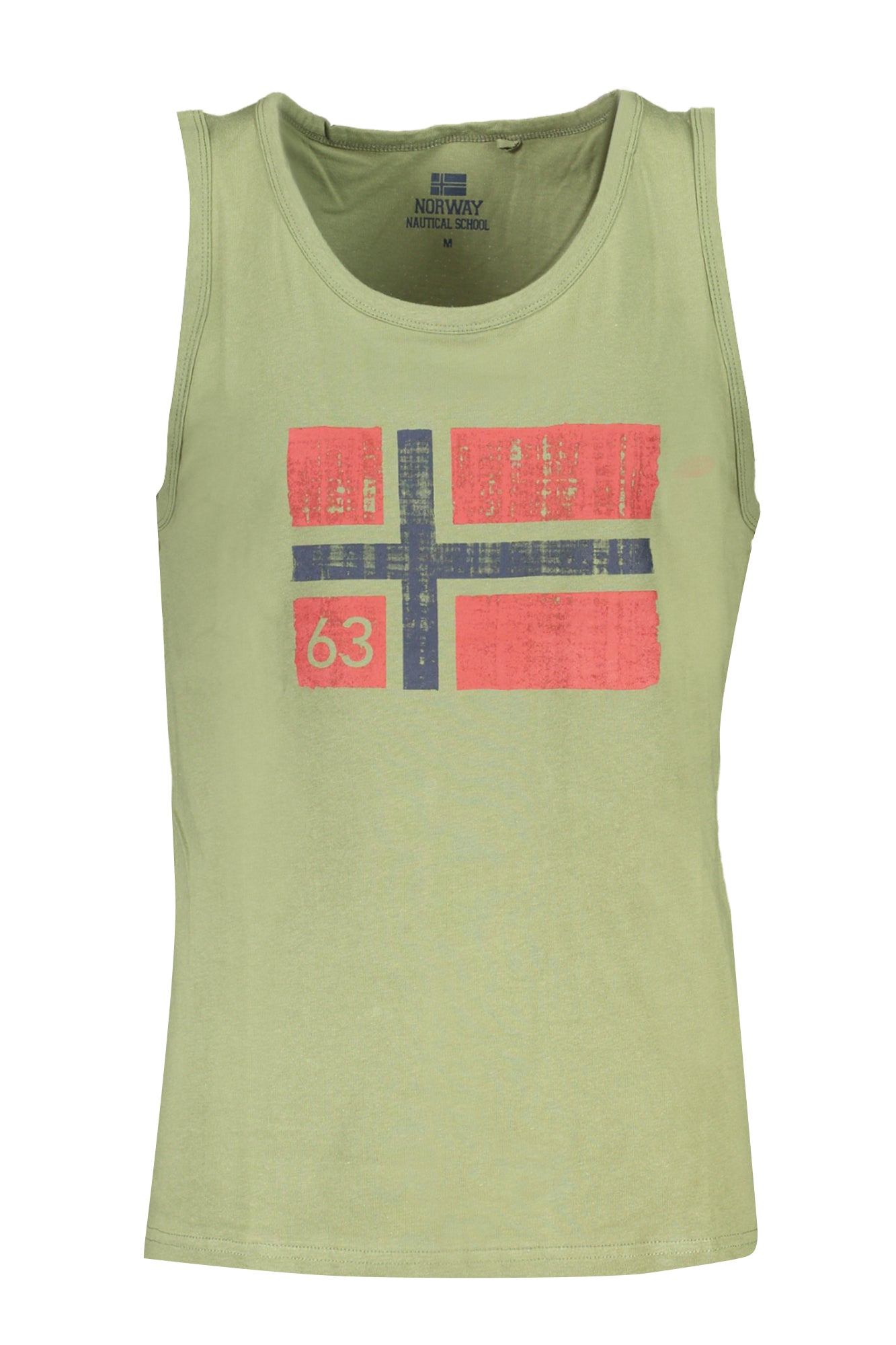 NORWAY 1963 Tanktop Herren – Blaues Baumwoll-Shirt für Sommer Grün