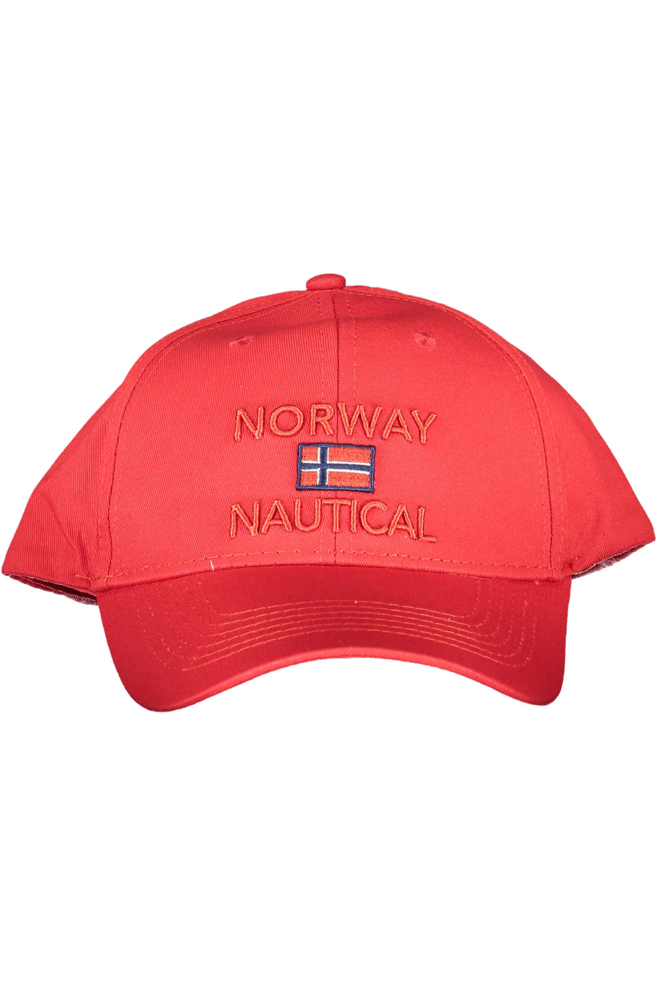 NORWAY 1963 Roter Mann-Hut Herren – Kappe mit Schirm aus 100% Baumwolle für Frühjahr/Sommer Rot