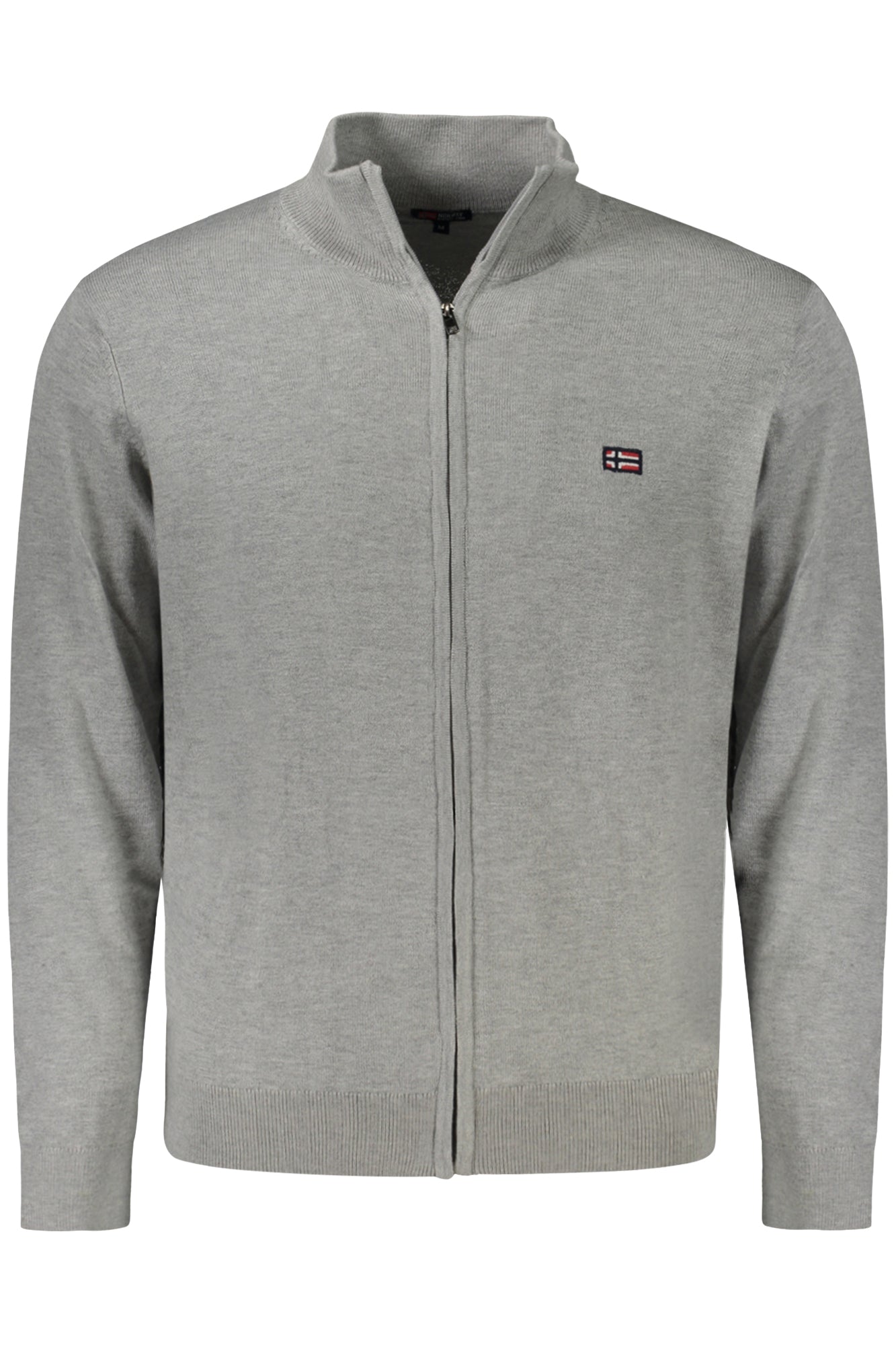 NORWAY 1963 Herren-Cardigan Grau – Langarm mit Reißverschluss für Herbst/Winter Grau