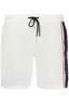NORWAY 1963 Badeboxer Herren – Roter Mann Print mit Kontrastdetails Weiß