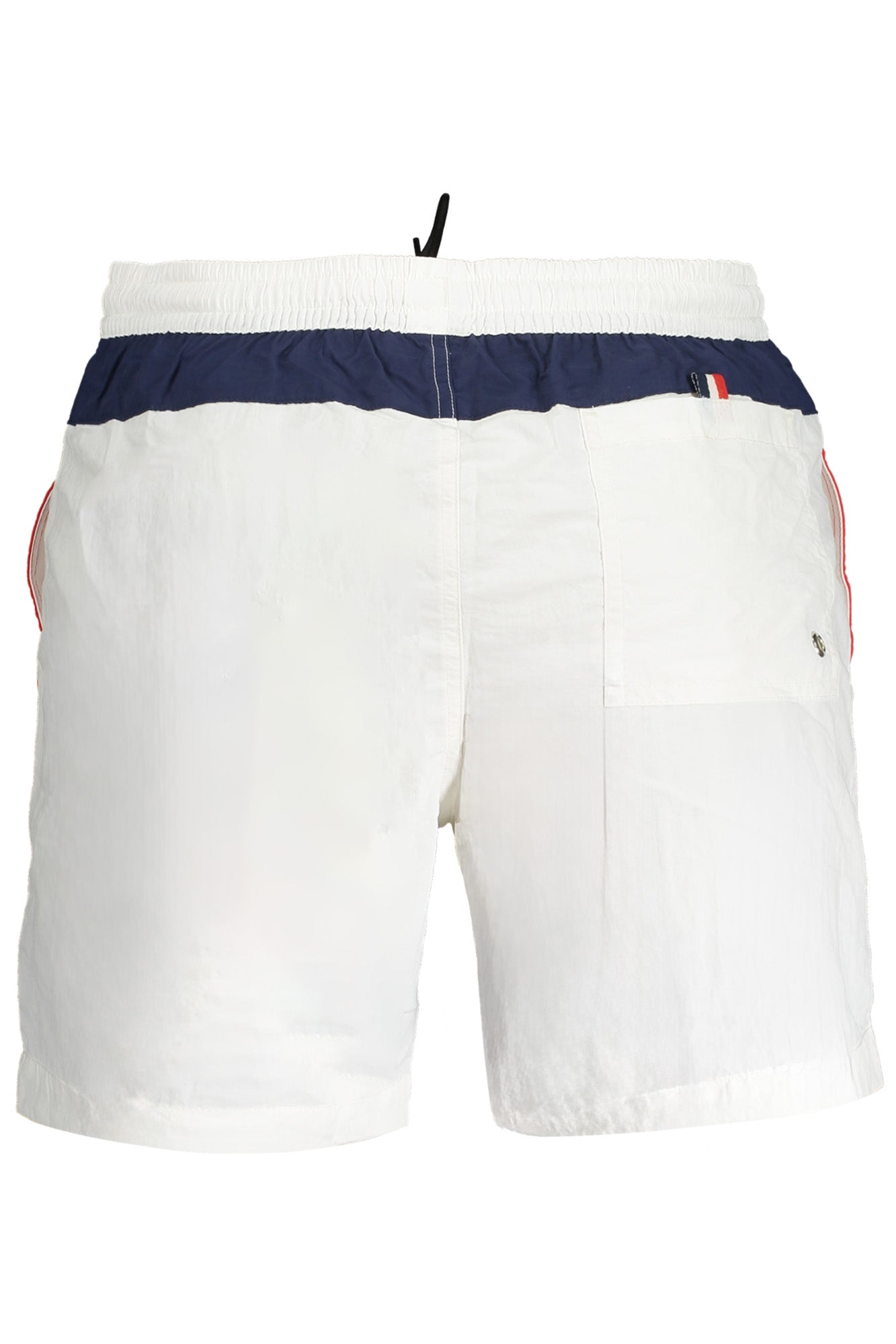 NORWAY 1963 Badehose Herren – Gelbe Schwimmboxer mit Logo-Print und Gesäßtasche Weiß