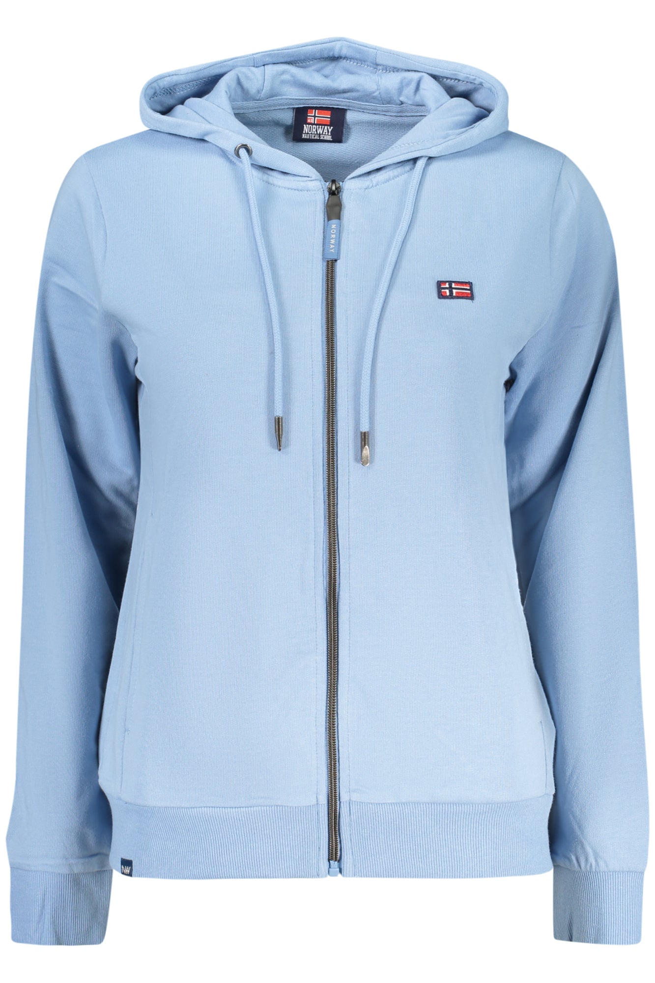 NORWAY 1963 Damen Sweatshirt – Hoodie, mit Taschen Hellblau