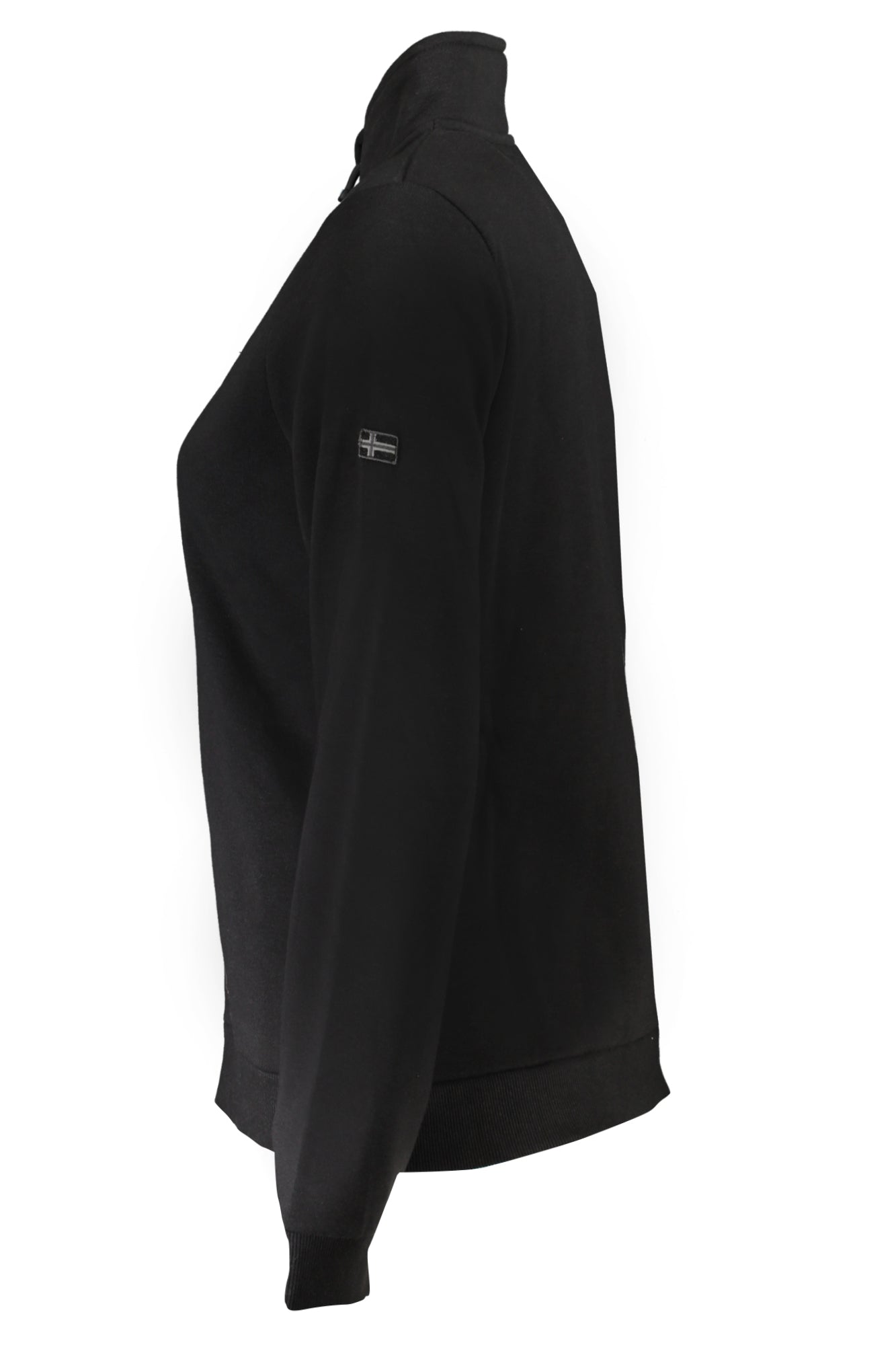 NORWAY 1963 Damen Sweatshirt – Langarm, mit Reißverschluss Schwarz