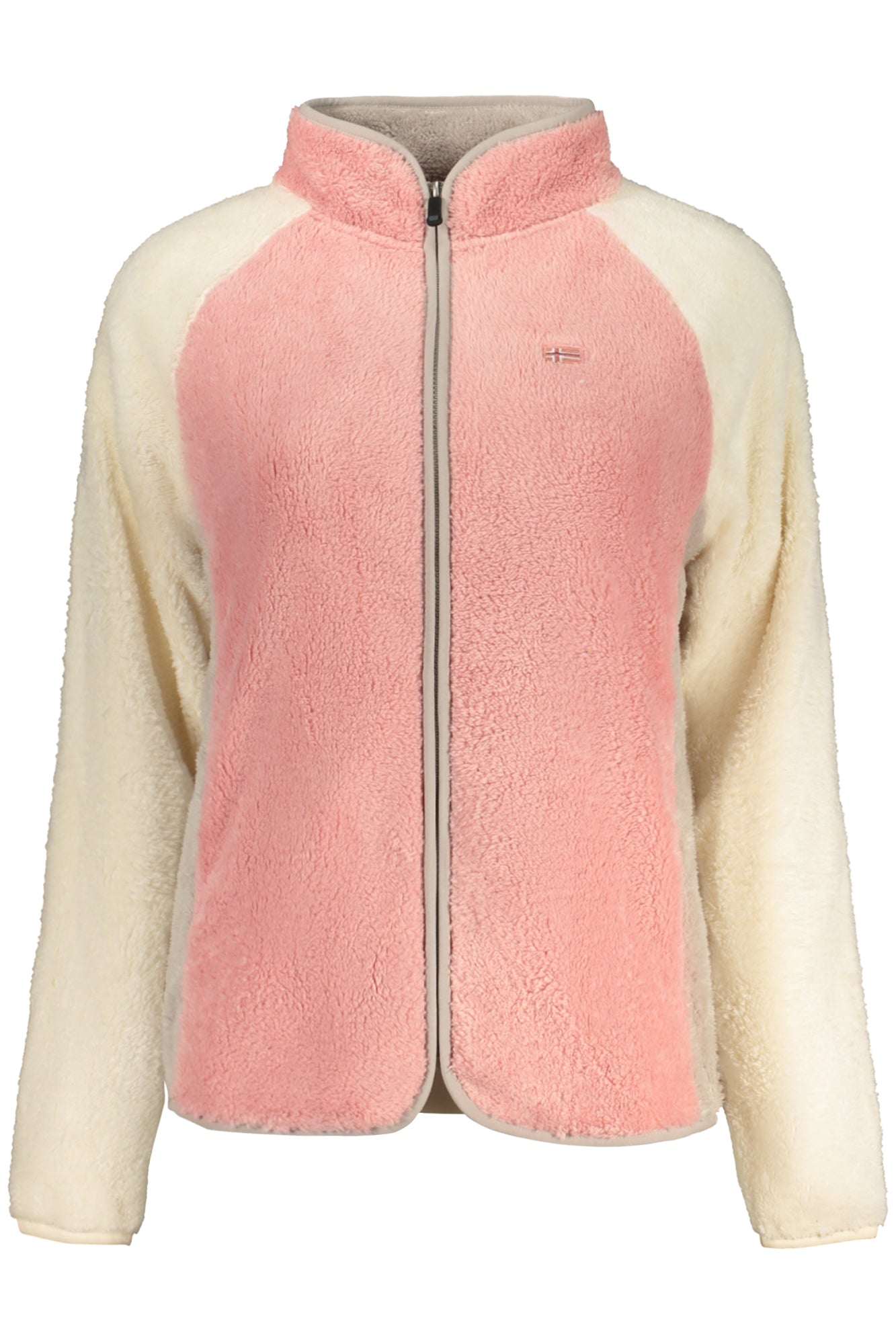 NORWAY 1963 Sweatshirt Damen mit Reißverschluss – Beige Winter-Sweatshirt Rosa