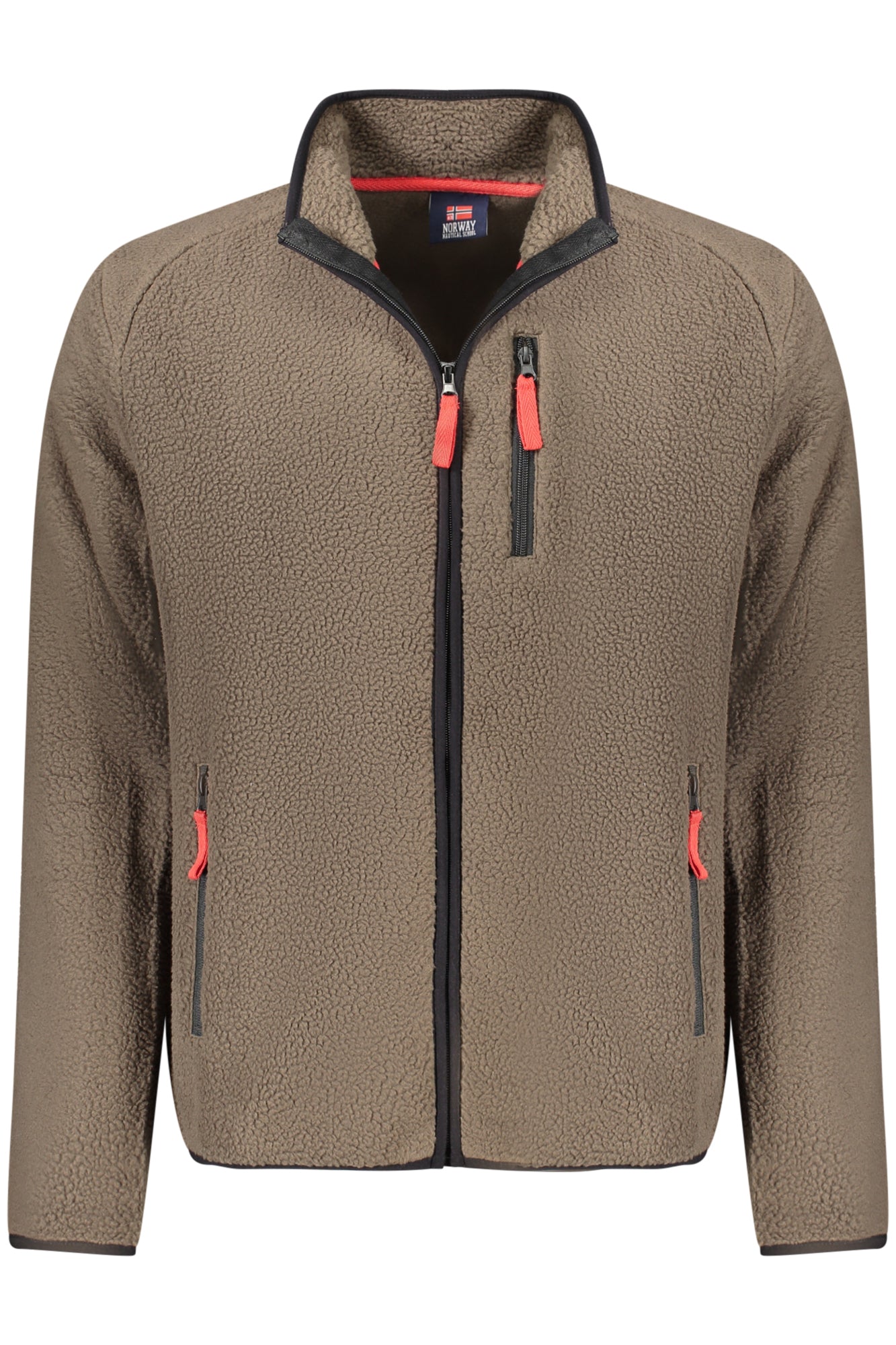 NORWAY 1963 Herren Sweatshirt – Langarm, mit Taschen Braun