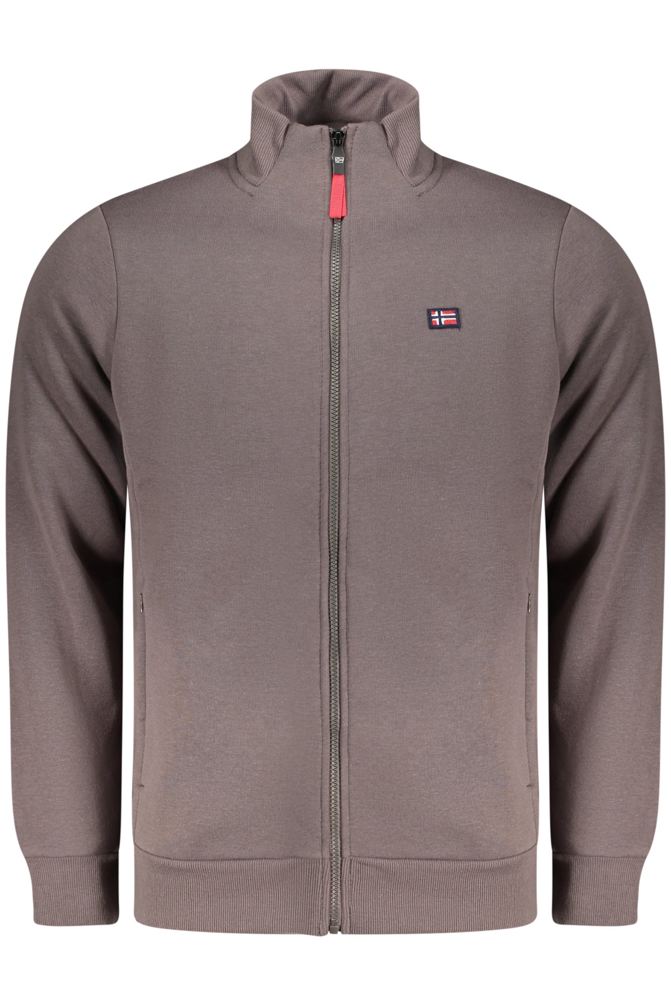 NORWAY 1963 Sweatshirt Herren mit Reißverschluss – Blau, 2 Taschen | soulluna.de Braun
