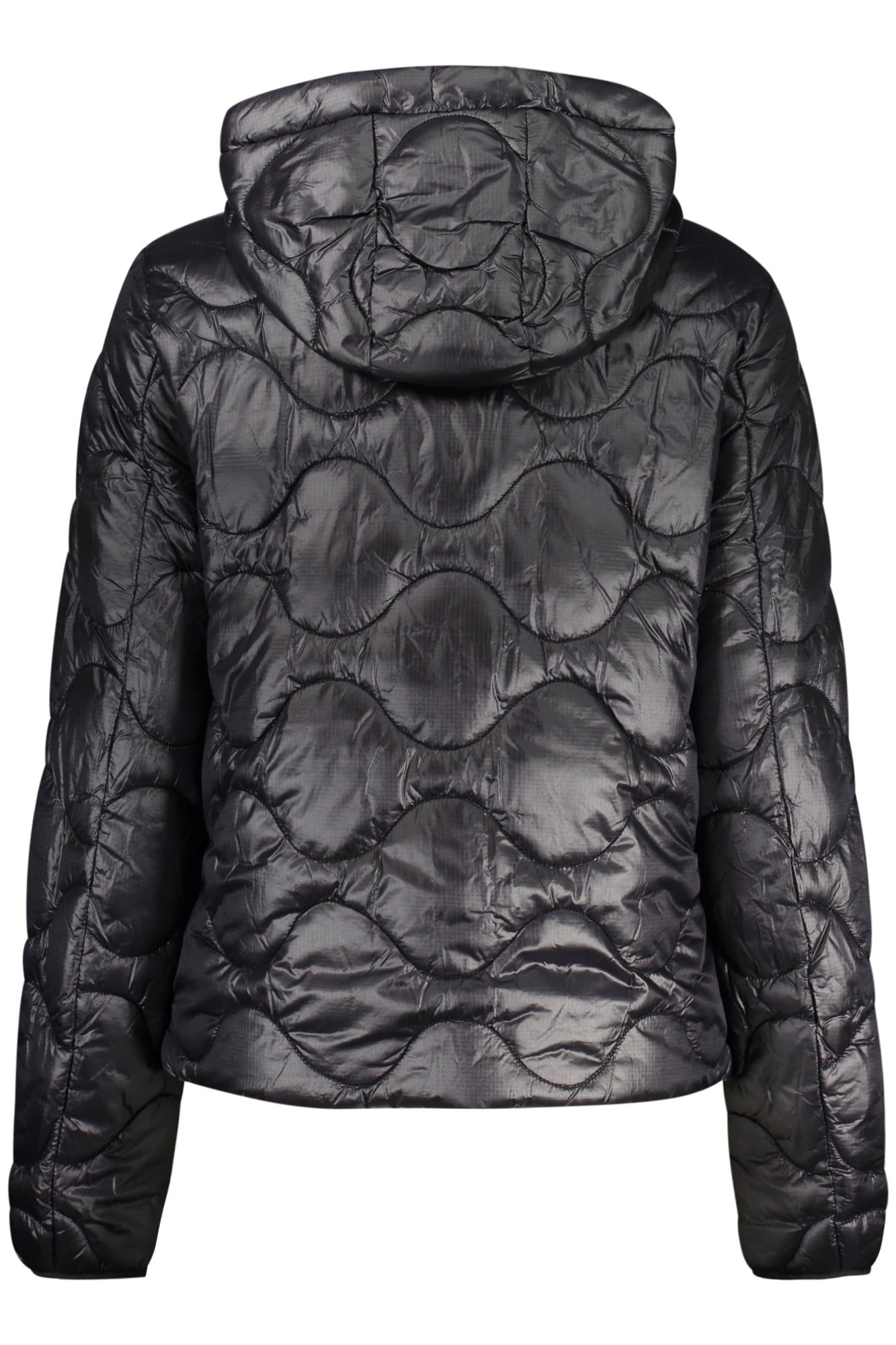 NORWAY 1963 Weisse Damenjacke mit Kapuze – Warme Winterjacke für Damen Schwarz